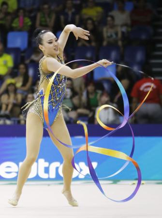 松坂玲奈は21位で決勝進めず 世界新体操、喜田未来乃は27位｜秋田