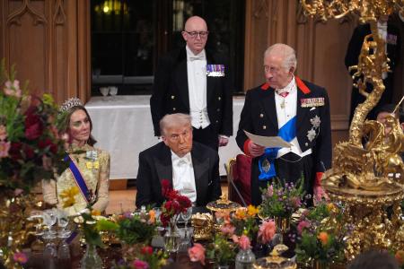 英国王、対ロシア結束を強調 トランプ氏歓迎の晩さん会｜秋田魁新報電子版