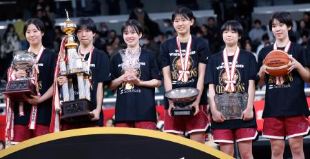 バスケ女子は大阪薫英が初優勝 福岡大大濠と東山が男子決勝へ｜秋田魁
