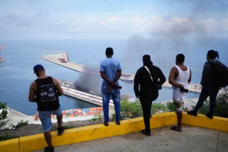 米がベネズエラ攻撃、大統領拘束 トランプ氏「成功」、緊張必至（写真