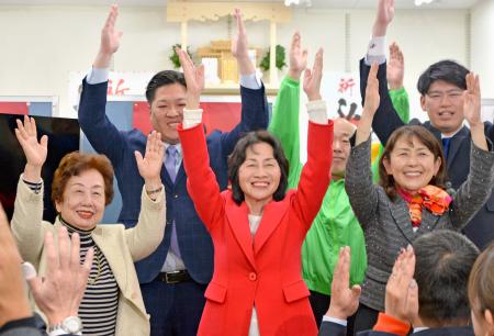 首相補佐の松島氏、存分アピール 外国人政策、9回目の当選確実に