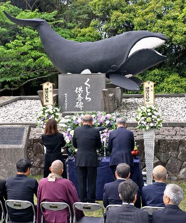 『初老連合』黒鯨3   確認用 クジラの恵みに感謝、和歌山 太地町で供養祭｜秋田魁新報電子版