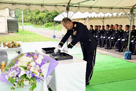 陸自小銃発射3年で追悼式 岐阜、隊員2人死亡｜秋田魁新報電子版
