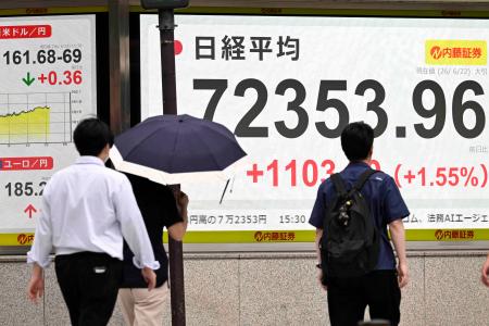 東証終値、初の7万2000円台 6日連続で最高値を更新｜秋田魁新報